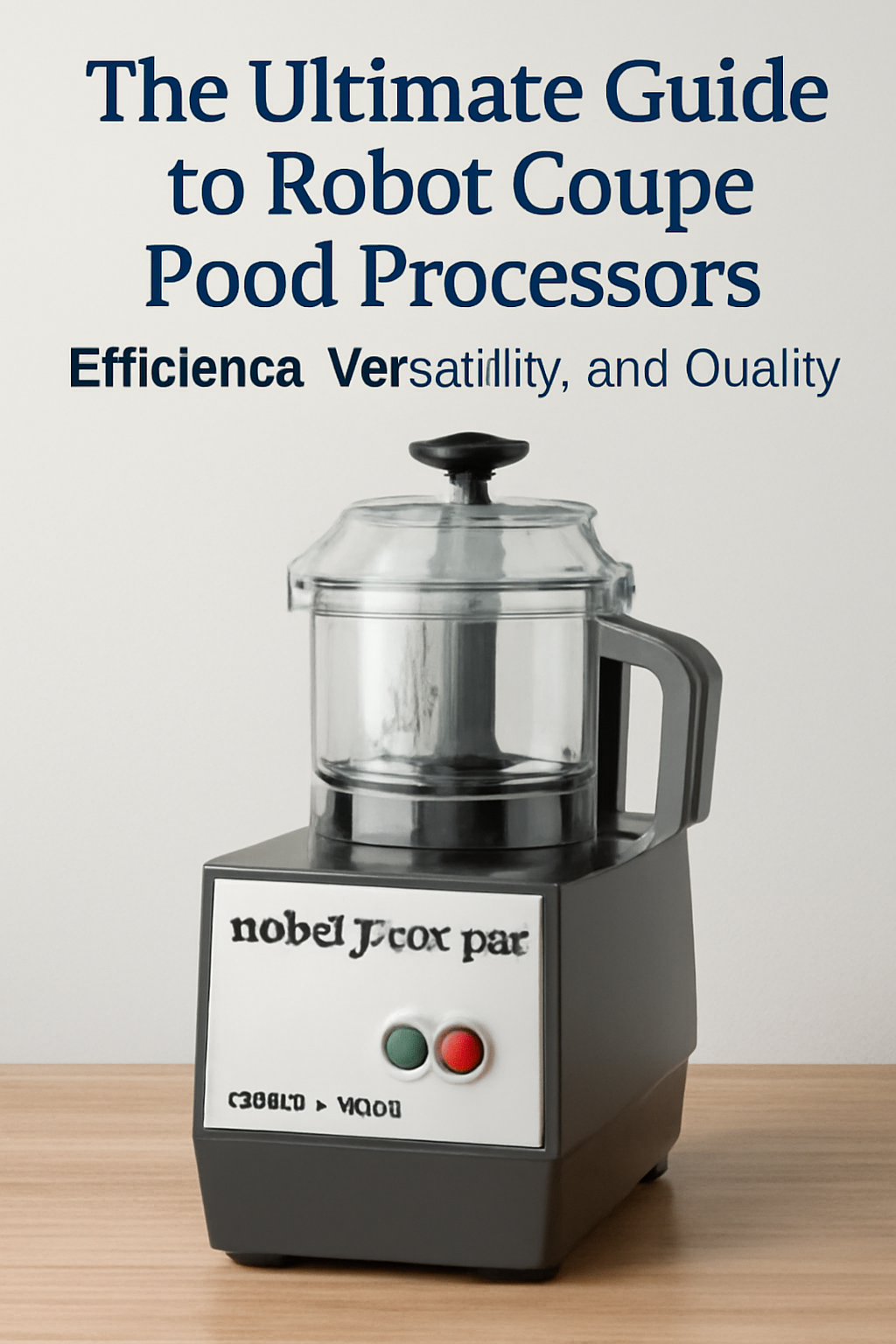 The Ultimate Guide to Robot Coupe Food Processors: Efficiency, Versatility, and Quality