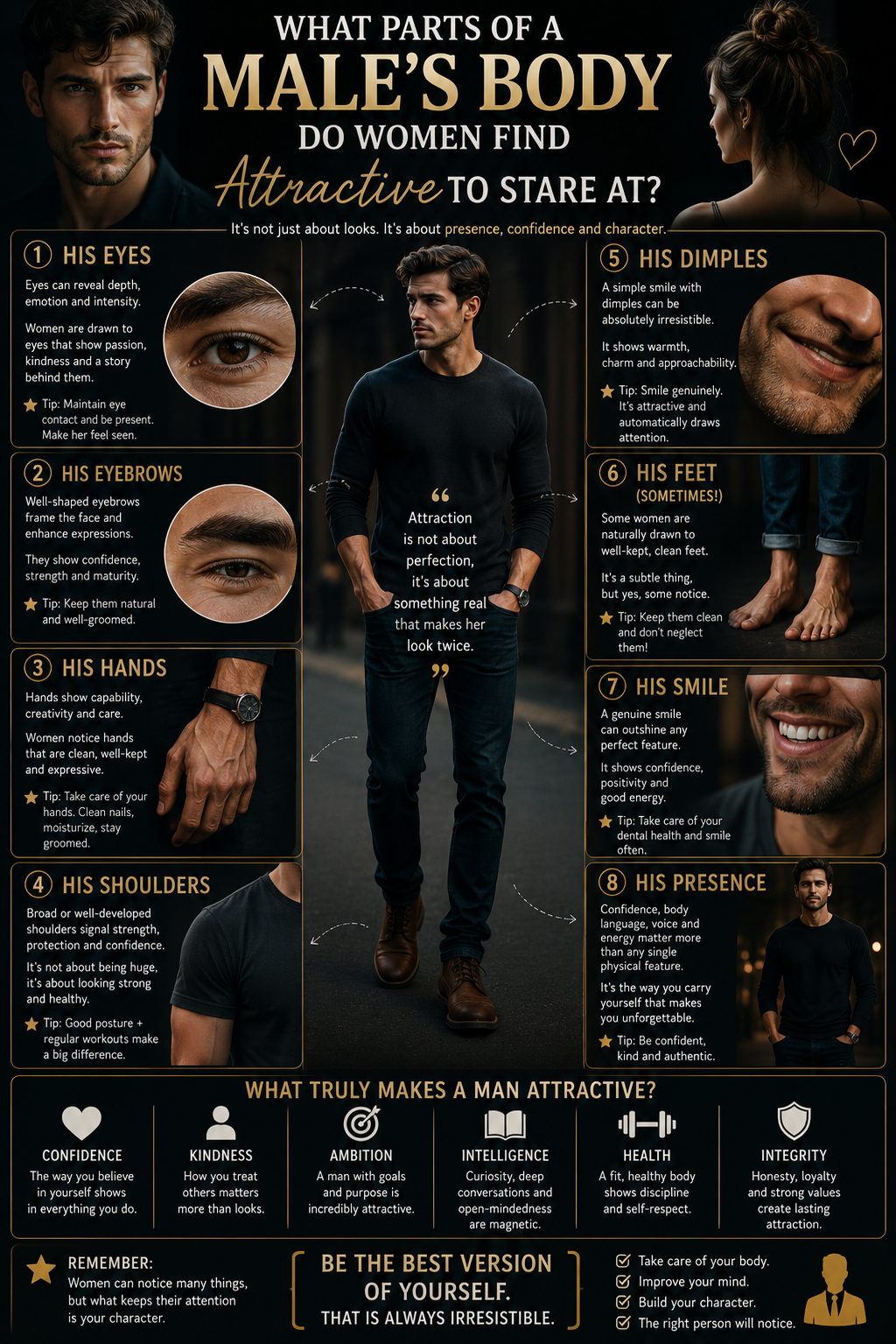 What Physical Traits Do Many Women Find Attractive in Men?