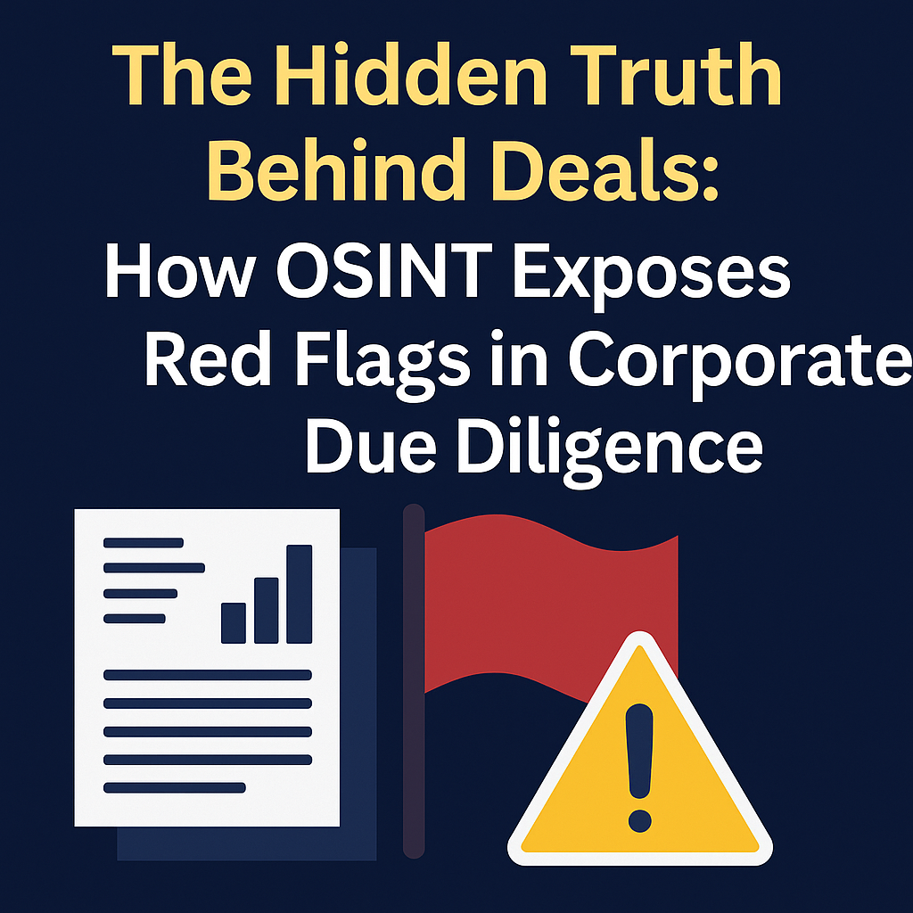 The Hidden Truth Behind Deals How OSINT Exposes Red Flags in Corporate