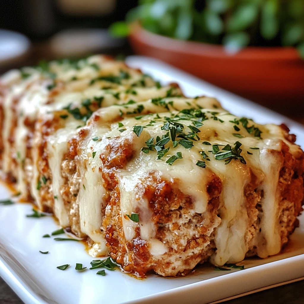 garlic parmesan chicken meatloaf