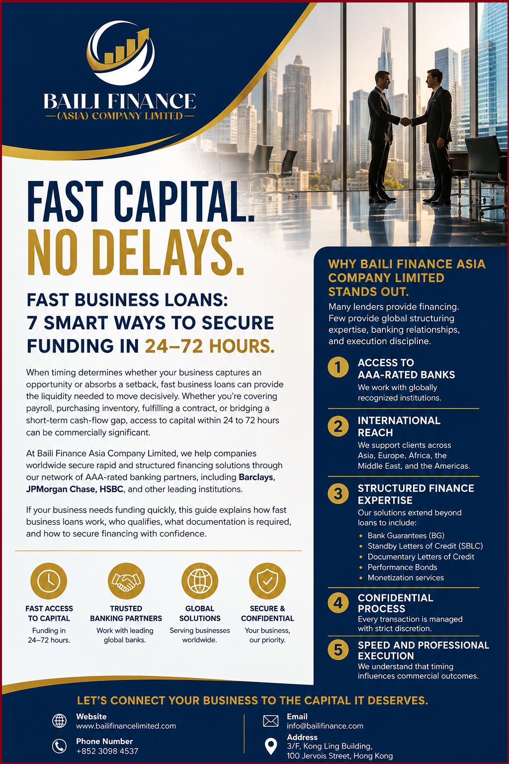 FAST BUSINESS LOANS: 7 SMART WAYS TO SECURE FUNDING IN 24–72 HOURS.