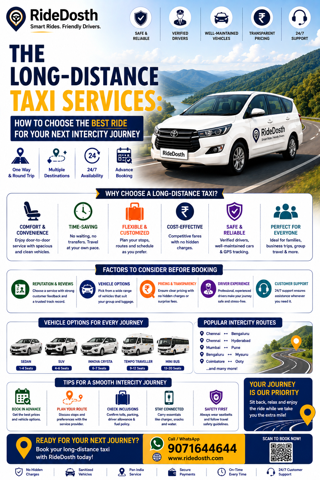 The Long-Distance Taxi Services: How to Choose the Best Ride for Your Next Intercity Journey