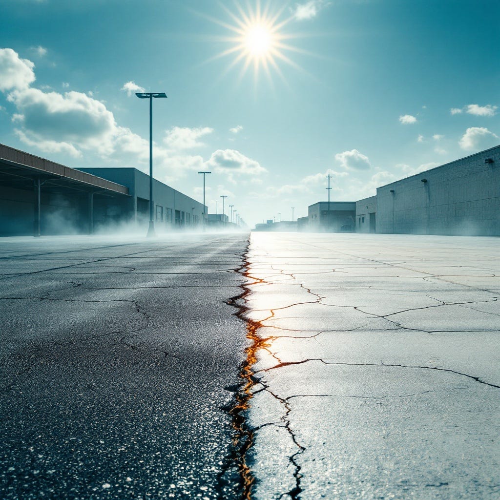 Jason Cross on Concrete vs Asphalt Parking Lots in North Texas Heat