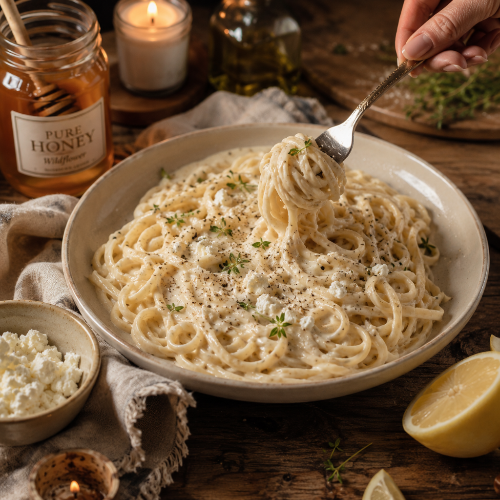 The Creamy Goat Cheese Pasta I Make When Dinner Needs to Feel Special but Easy