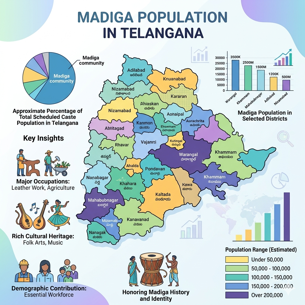 Madiga Population In Telangana