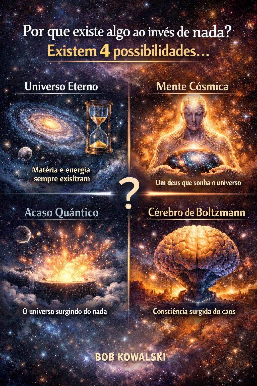 Por que existe algo ao invés de nada? Existem 4 possibilidades…