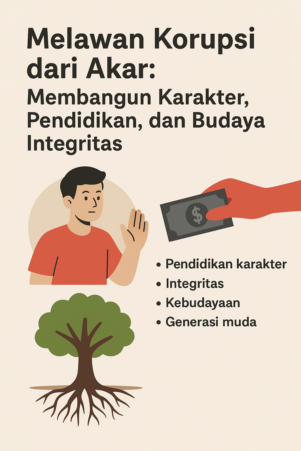 Melawan Korupsi dari Akar: Membangun Karakter, Pendidikan, dan Budaya Integritas