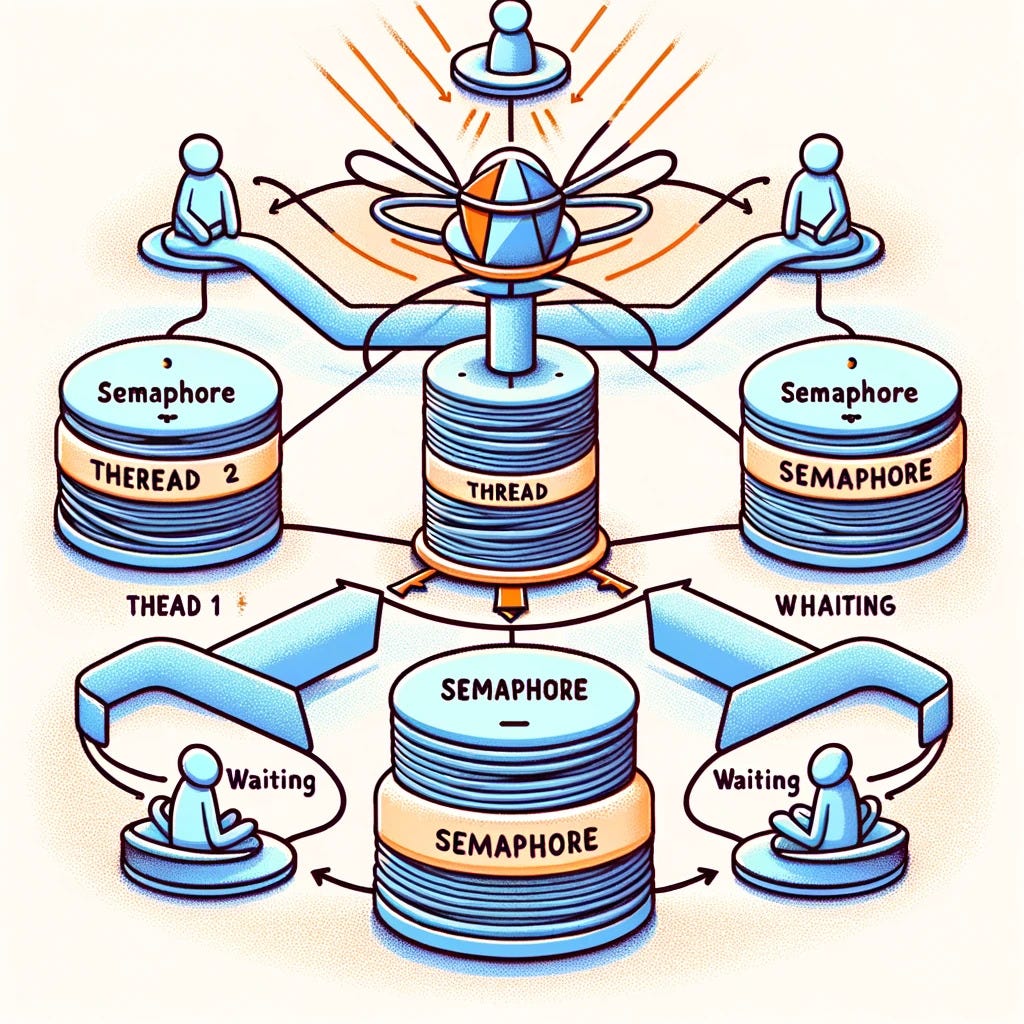 Semaphores in Python. A semaphore is a synchronization… | by Yogesh ...
