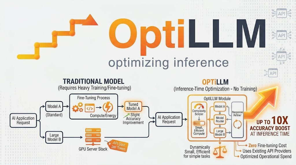 Think Harder, Not Bigger: How OptiLLM Boosts LLM Accuracy Up to 10x at Inference Time Without…