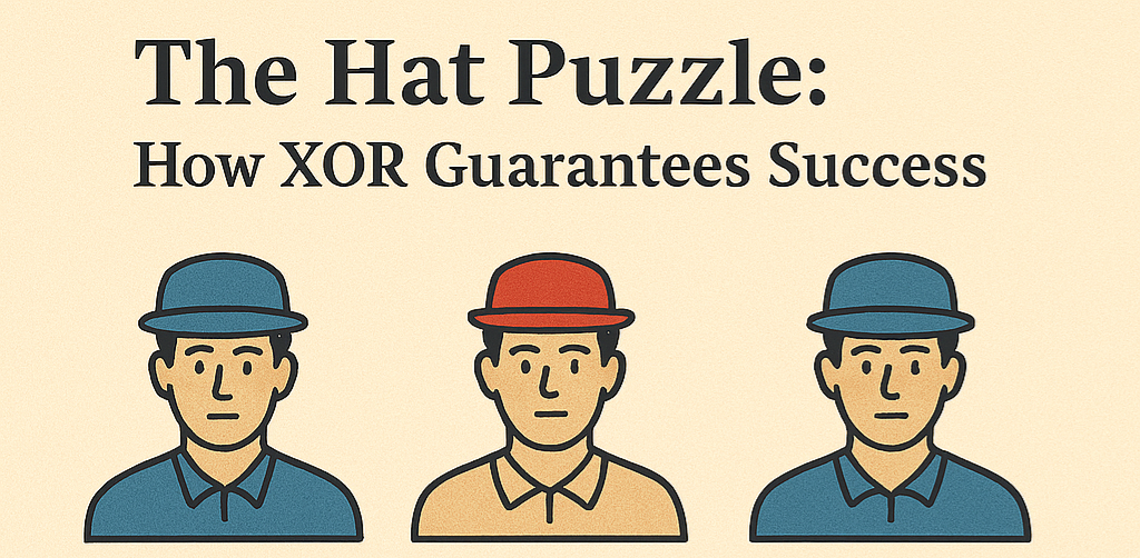 🎩 The Classic Hat Puzzle (XOR Masterpiece)