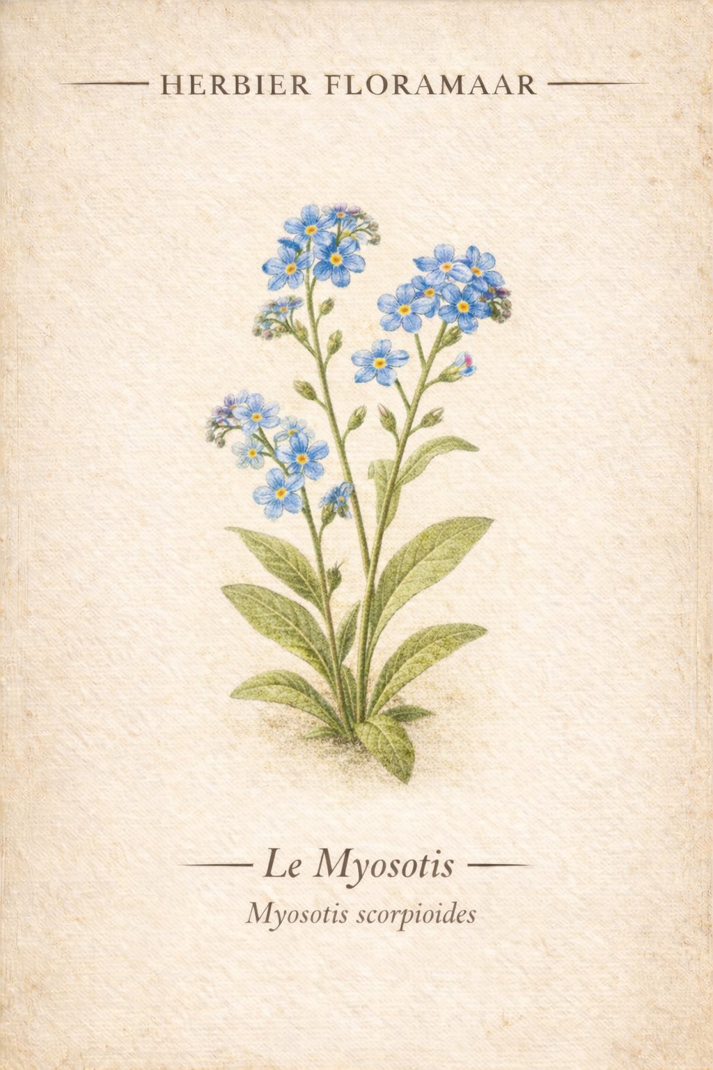🌼 Herbier Floramaar — Le Myosotis