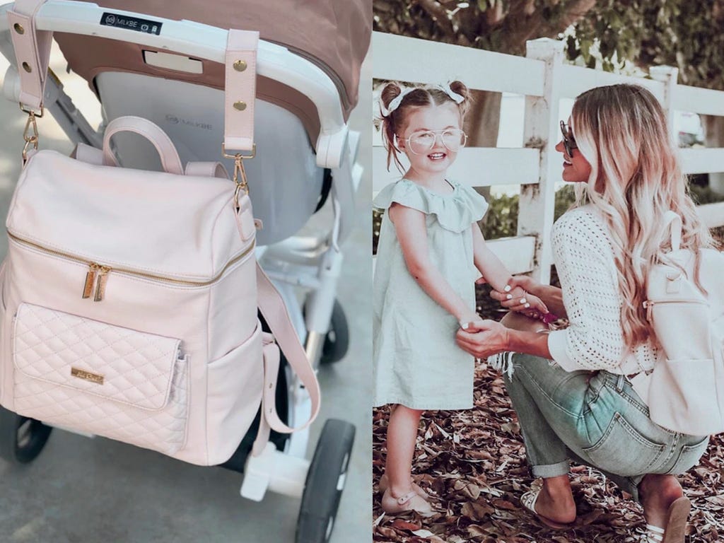Luxury diaper bags for new moms 2025