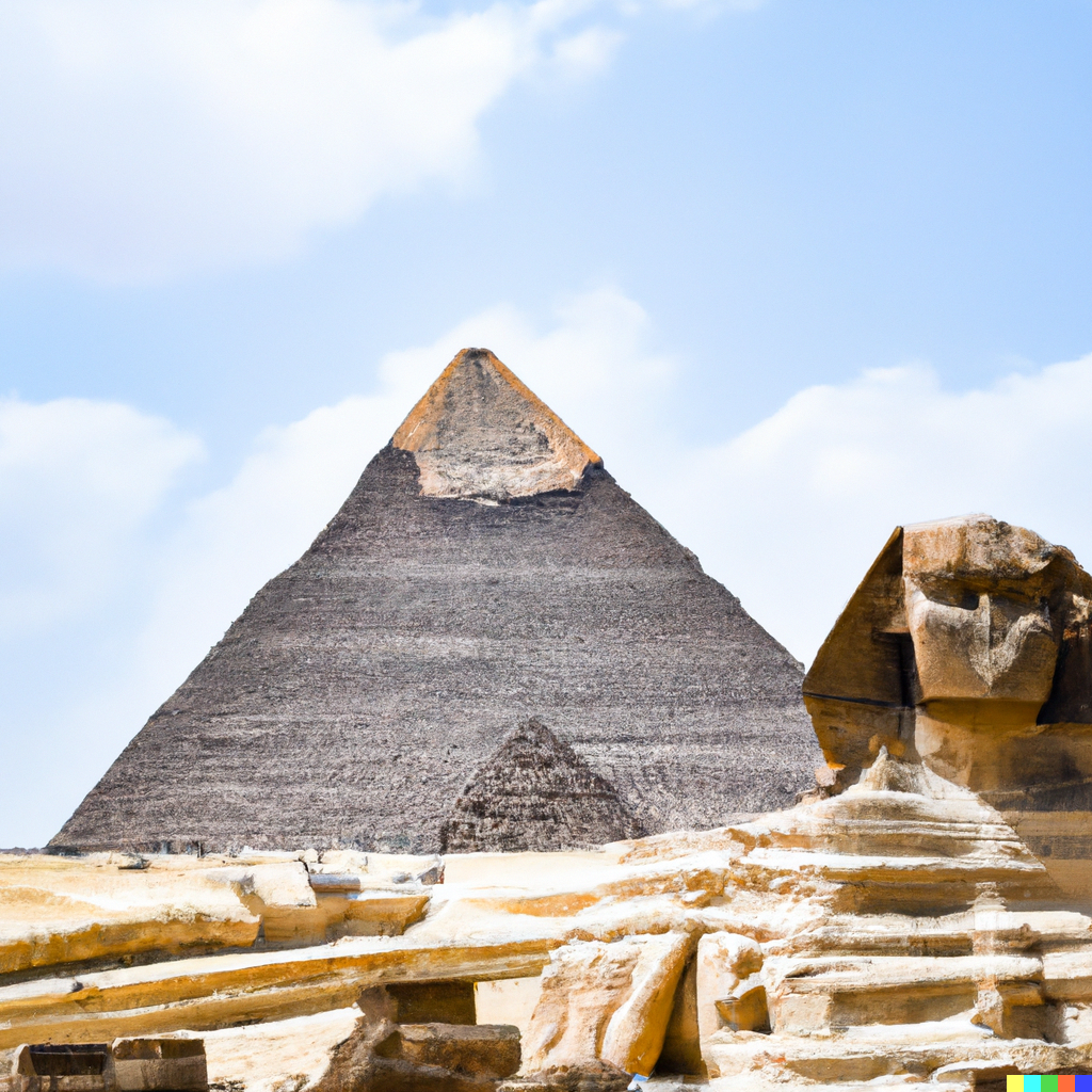 Ancient Egyptian Pyramids And Sphinx