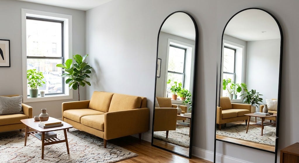 Large Wall Mirrors: Small Room, Big Impact