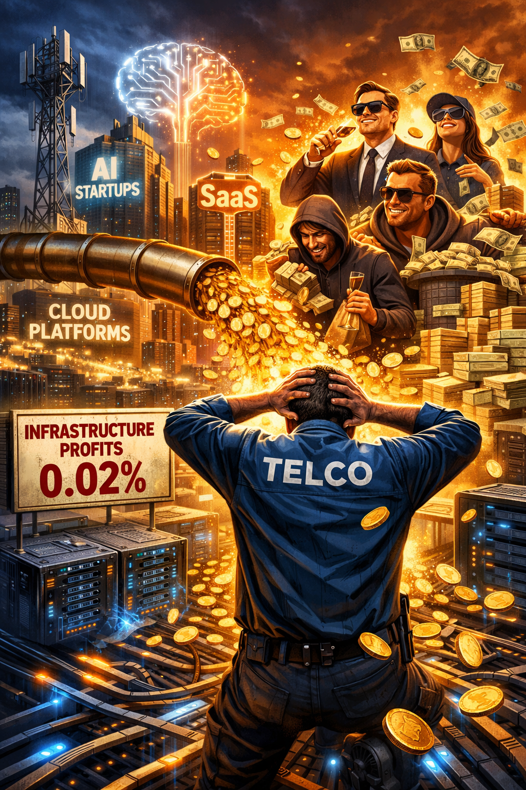 Telcos Built the AI Infrastructure - So Why Are They Getting 0.02% of the Money?