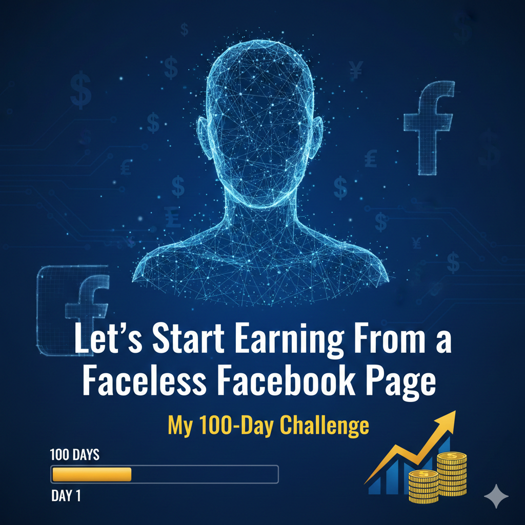 Let’s Start Earning From a Faceless Facebook Page: My 100-Day Challenge