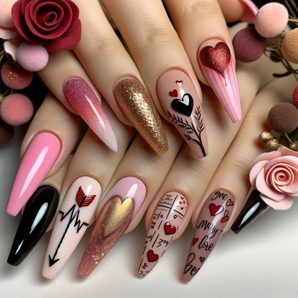 Valentine’s Day Nail Art 2024 Inspire Your Love with Trendsetting