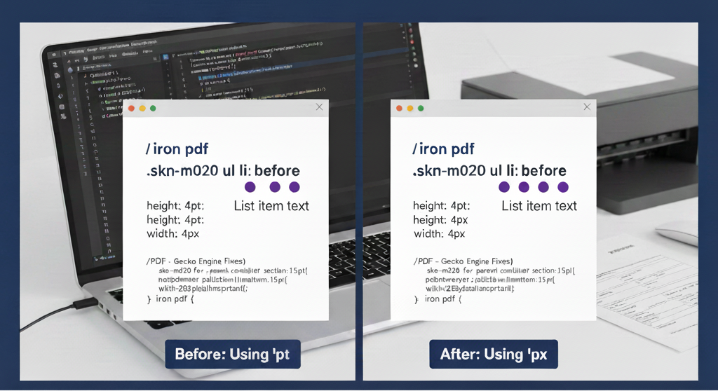 How to Fix Distorted Bullets and Shapes in HTML-to-PDF Conversions