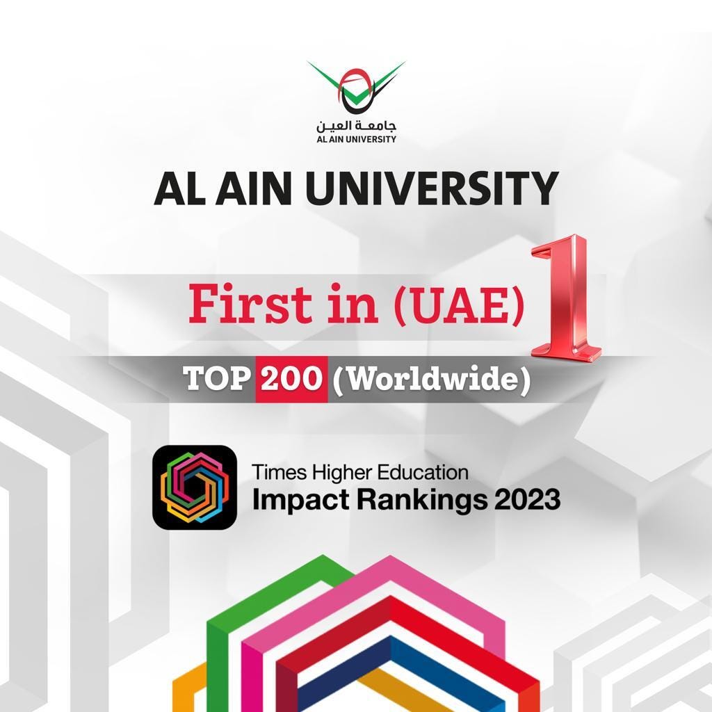 AAU ranked 1st in UAE and top 200 worldwide on Times Higher Education