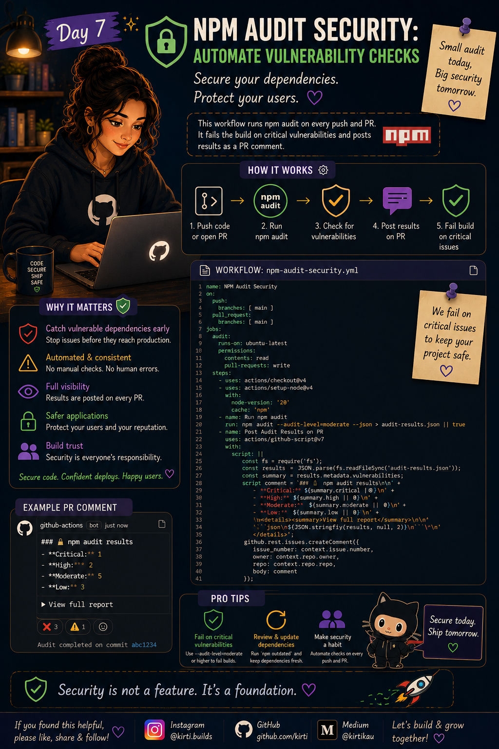 Day 7 — Scheduled Security Audits: Catch Vulnerabilities Every Monday