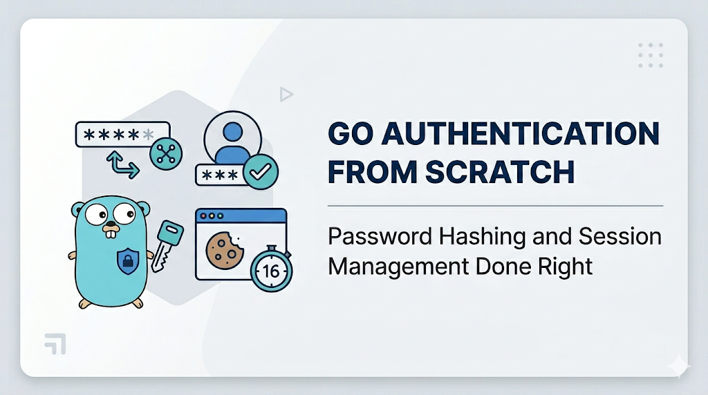 Go Authentication from Scratch — Password Hashing and Session Management Done Right