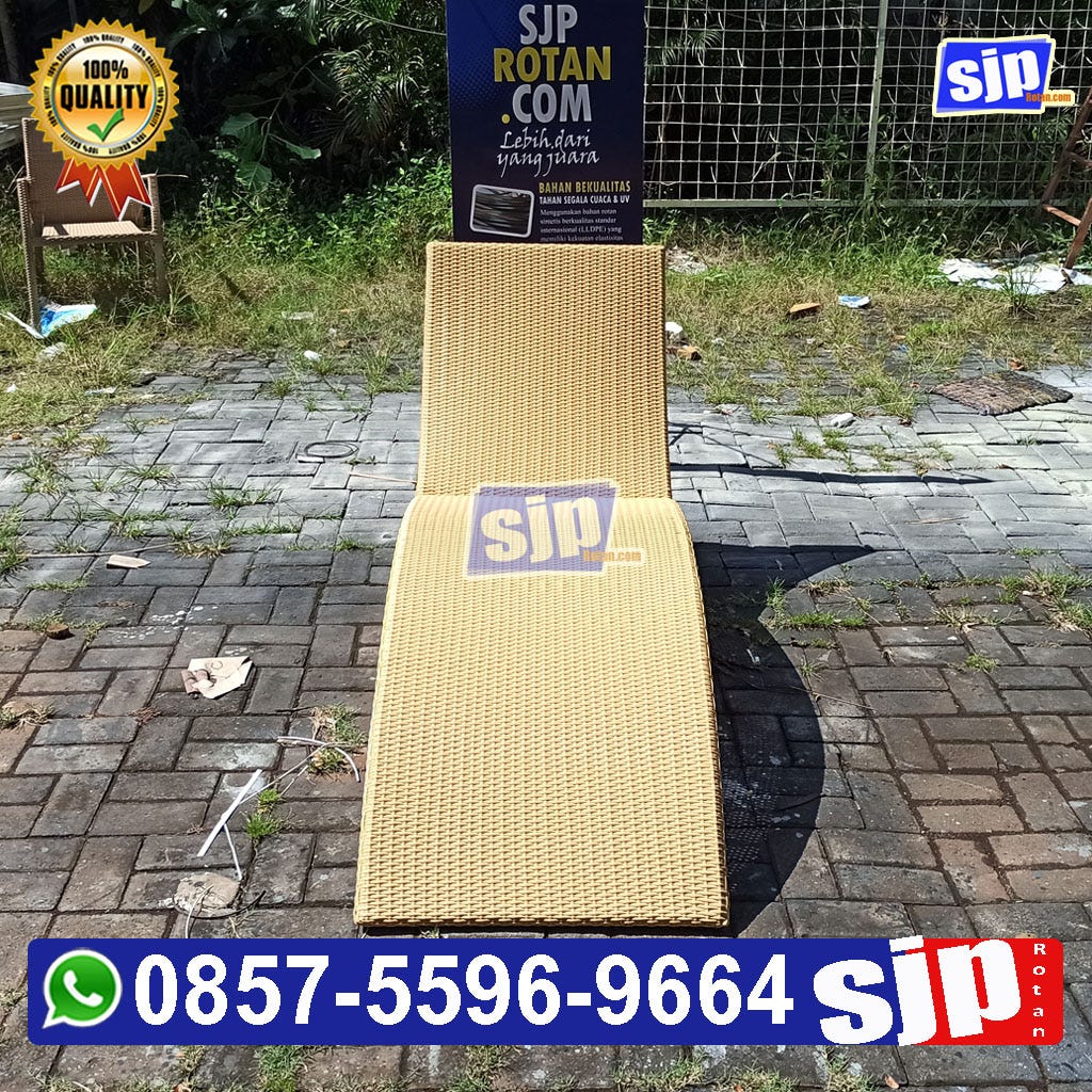 Kursi Kolam Renang Rotan sintetis / Sun Lounger Rotan sintetis