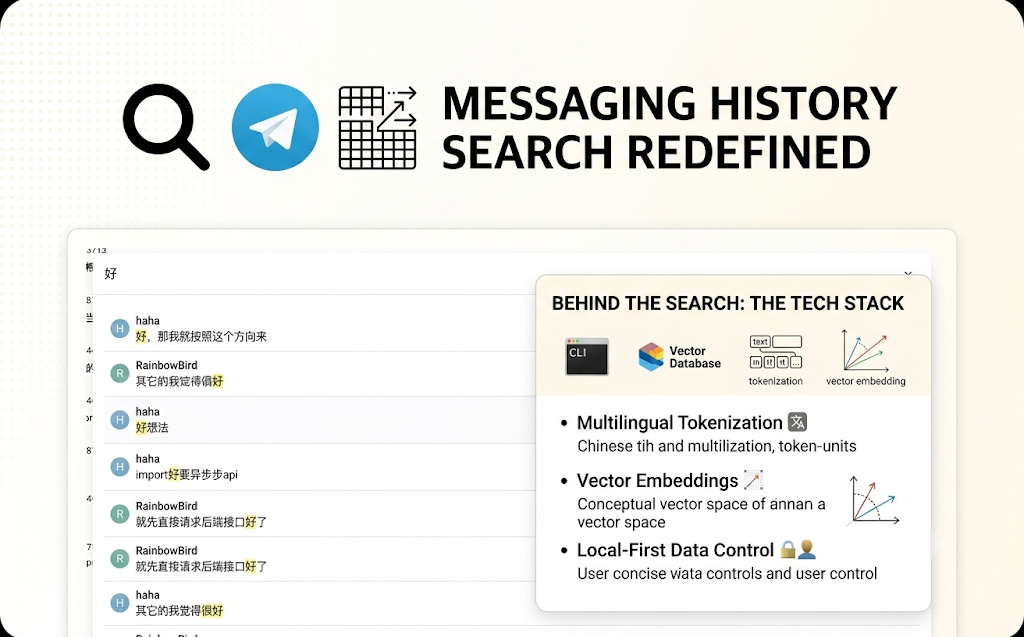 Finding the Needle in the Chat History: Inside Telegram Search, a Privacy Minded Backup and…