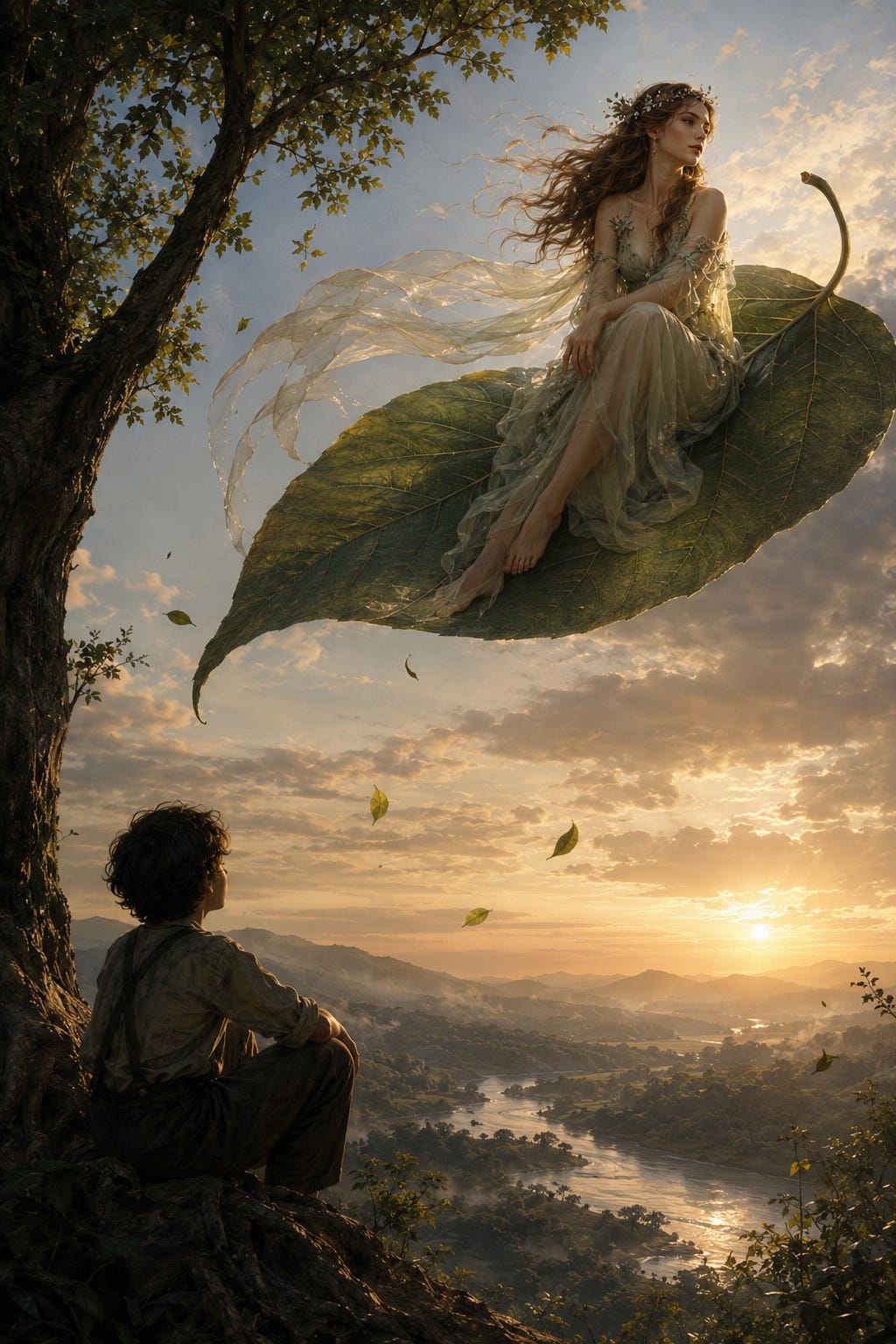 The Lady on a Leaf