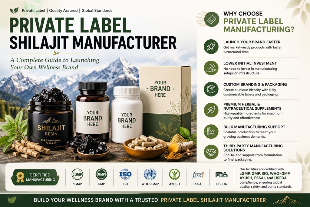 Private Label Shilajit Manufacturer
