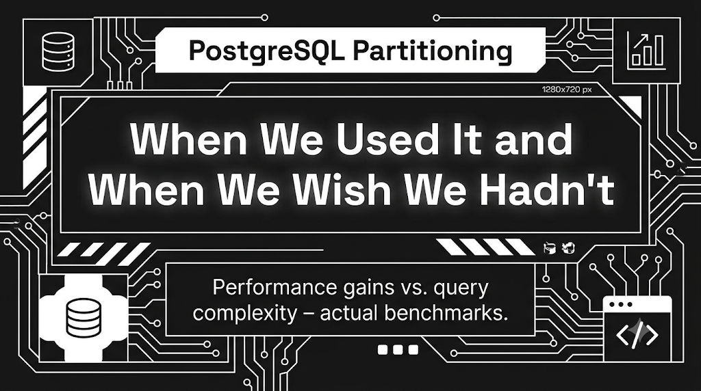 PostgreSQL Partitioning: When We Used It and When We Wish We Hadn’t