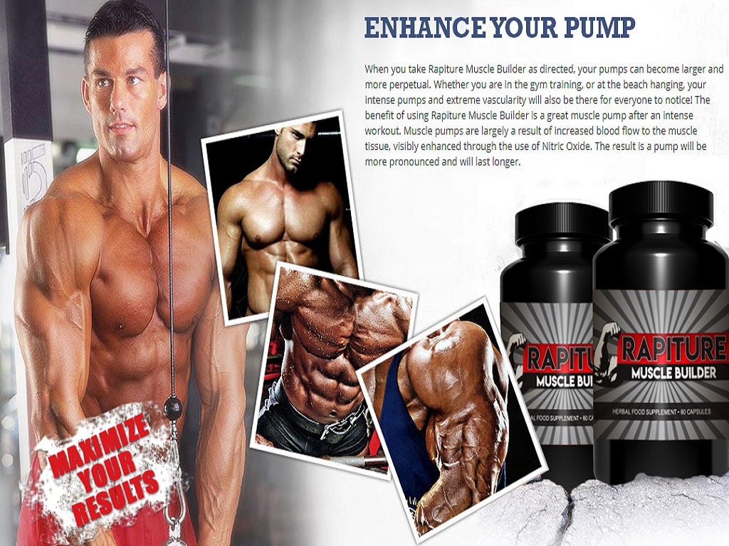 Rapiture Muscle Builder Increase Male Testosterone Level by Rapiture
