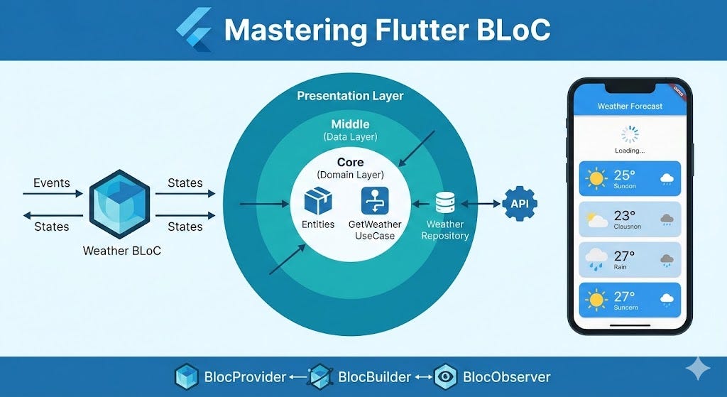 Mastering Flutter BLoC Pattern with Clean Architecture | by Ayesh Don ...