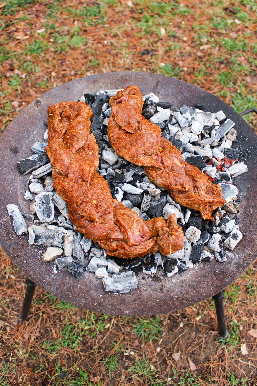 Braided Skirt Steaks. Braided Skirt Steak on the coals! A… by