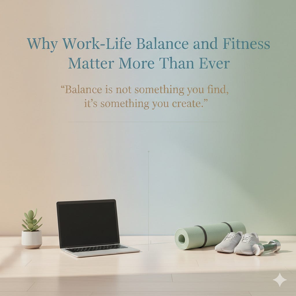 Why Work-Life Balance and Fitness Matter More Than Ever. | by Suyash ...