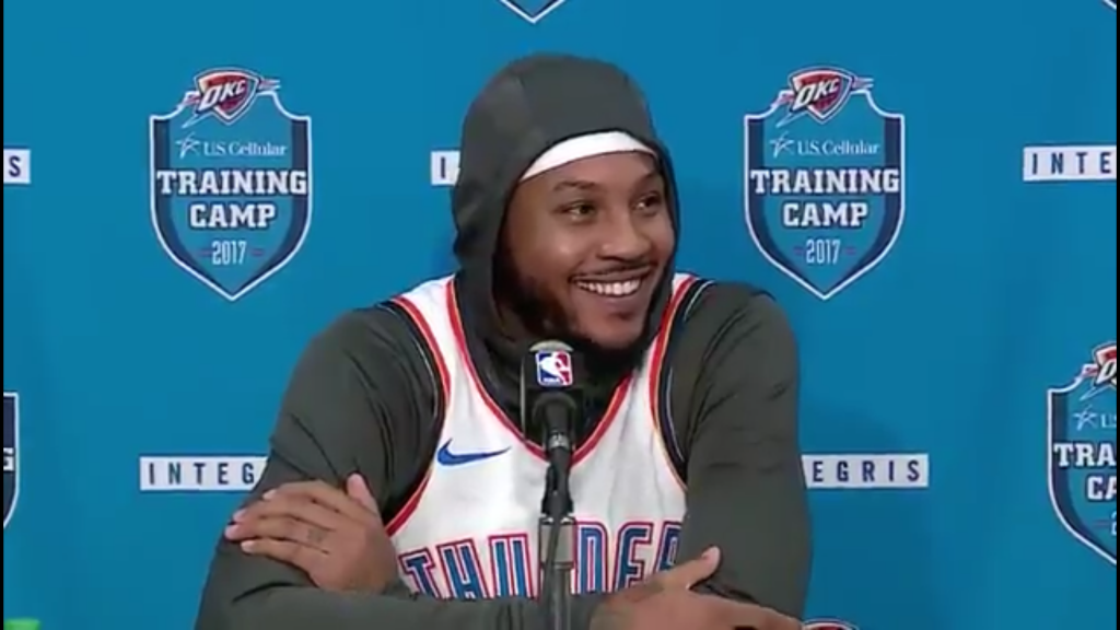 Our Lord & Savior Hoodie Melo. Want to see Carmelo Anthony wear a… | by Pat  Heery | The Has Been Sports Blog | Medium