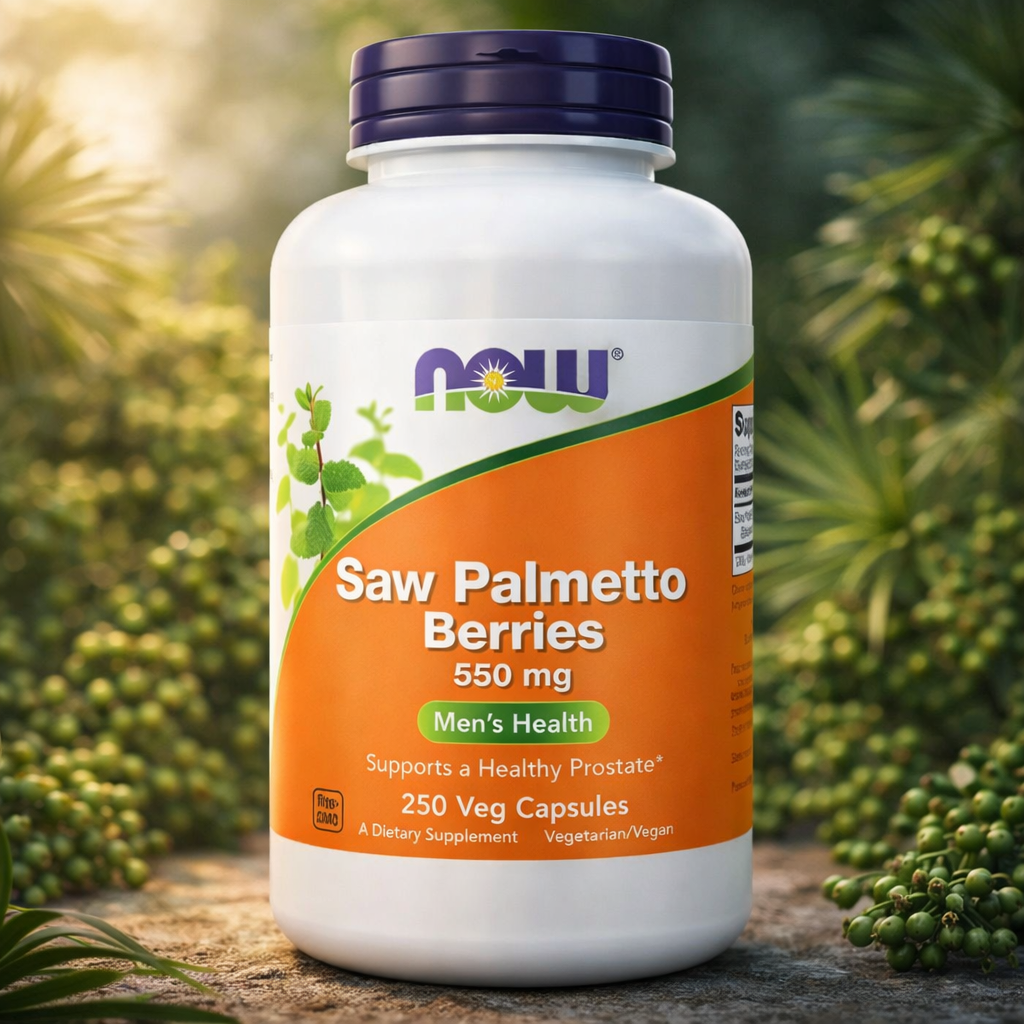 NOW Saw Palmetto Berries 550mg: A Natural Approach to Men’s Health and Prostate Support
