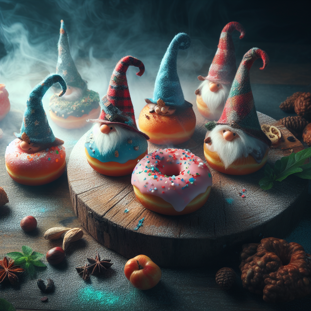 Gnome inspired magic donuts. These GnomeInspired Magic Donuts are