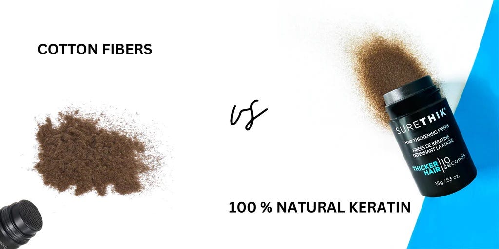 Keratin Hair Fibers vs Cotton Hair Fibers Which Should You Choose