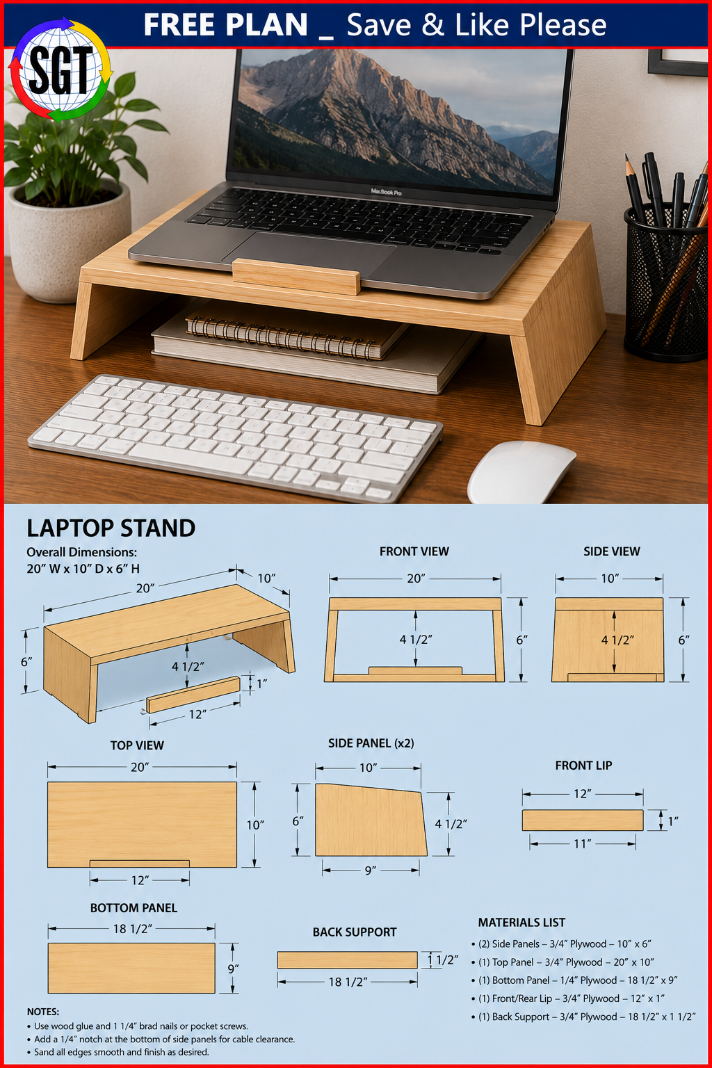Build a DIY Laptop Stand for a Better Workspace