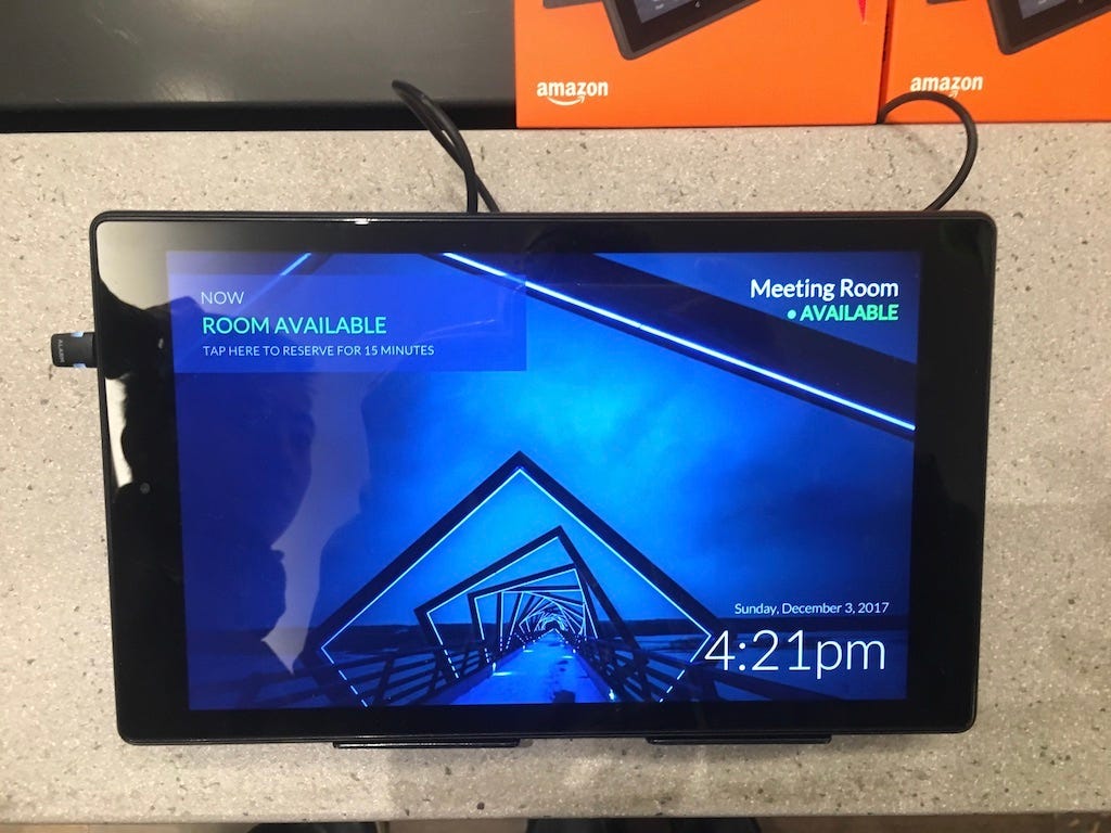 How to use the Amazon Fire Tablet as a Meeting Room Display / Conference  Room signage [Office 365] [G Suite] | by James Futhey | Medium