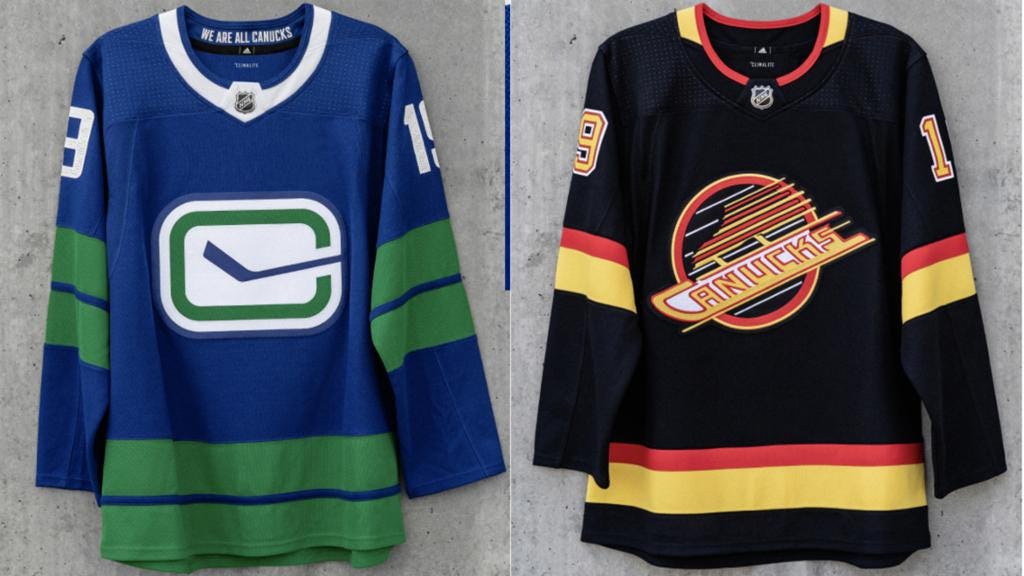 Vancouver Canucks' third jersey: The Flying Skate of Linden, Bure