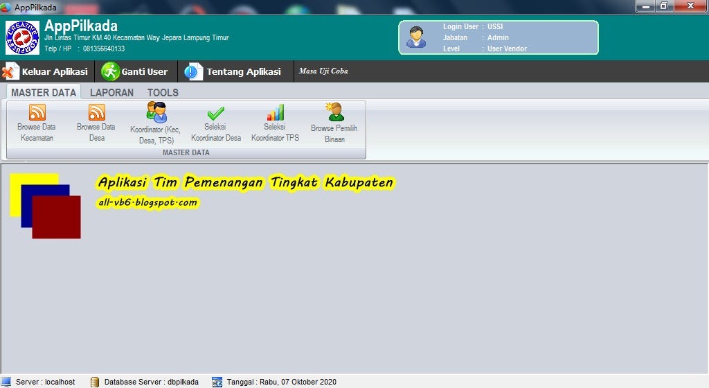 Source Code Aplikasi Manajemen Tim Sukses Pilbup Dengan Visual Basic 6. ...