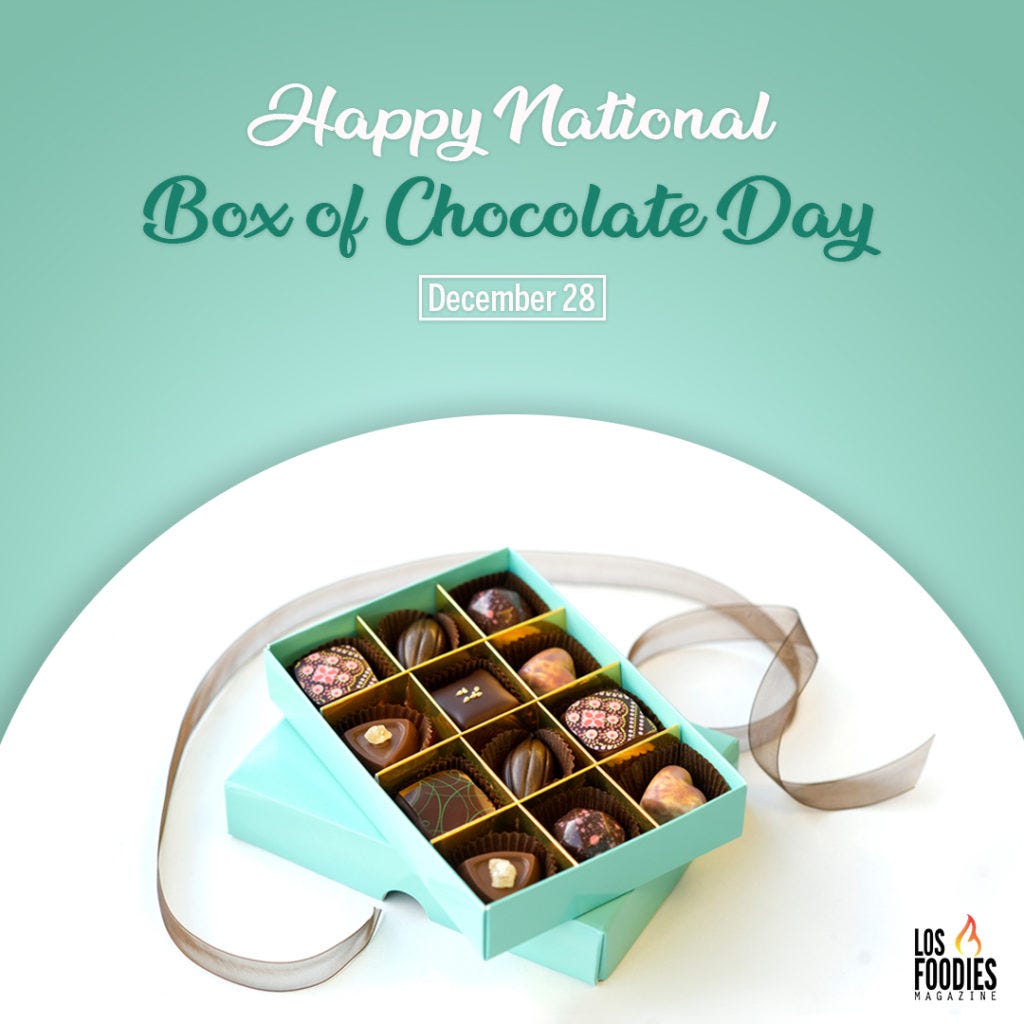 December 28th is National Box of Chocolate Day for Chocolate ...