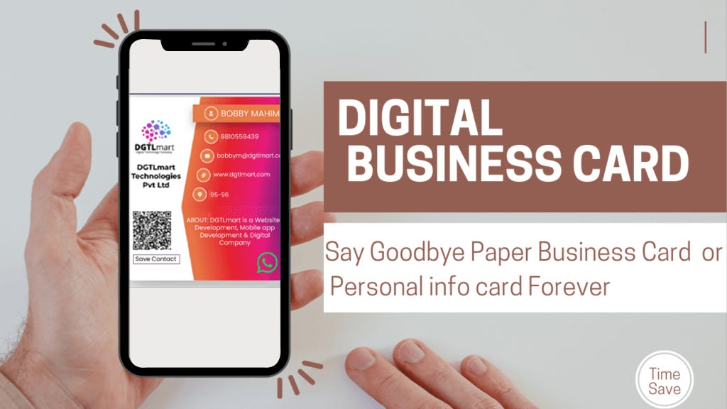Digital business card free deals
