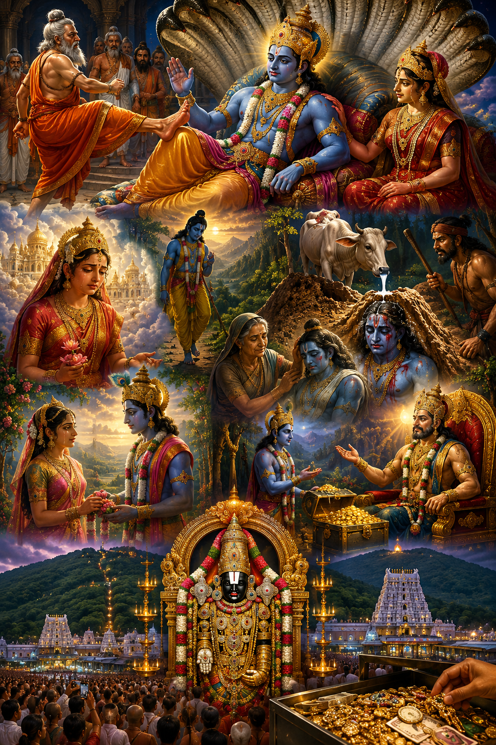The Divine Journey of Lord Venkateswara: From Vaikuntha to Tirumala