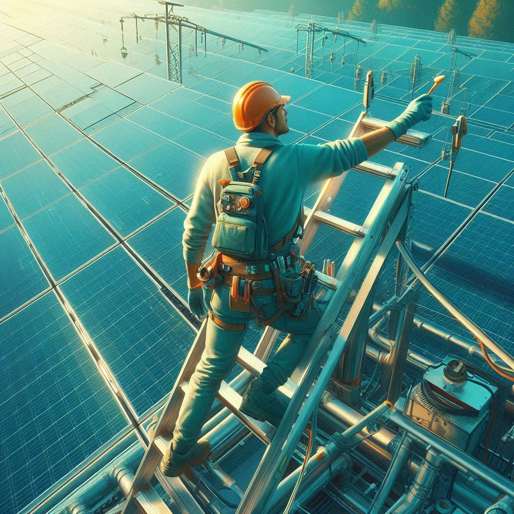 Tipos de manutenção do painel solar