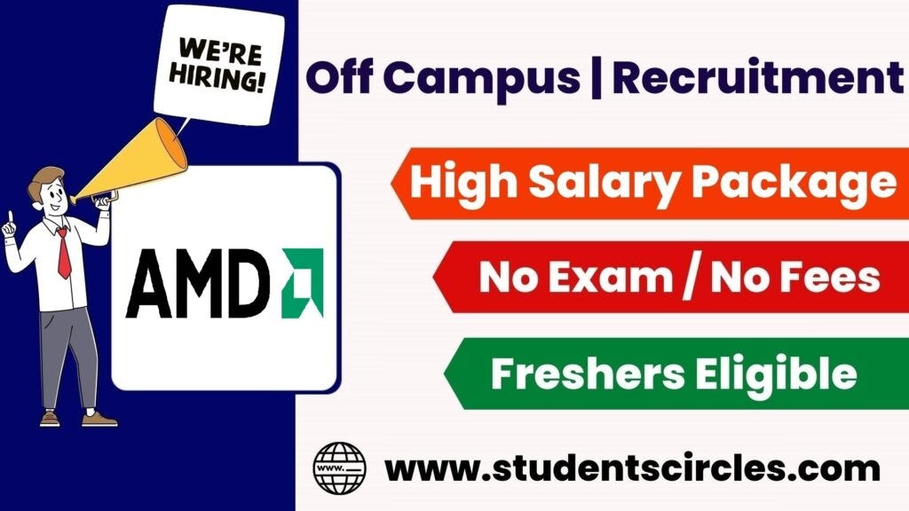 AMD Internship 2023 Fresher Direct Link by V G Selvam