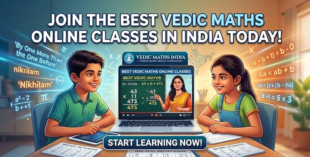 Best Vedic Maths Online Classes in India for Students and Teachers