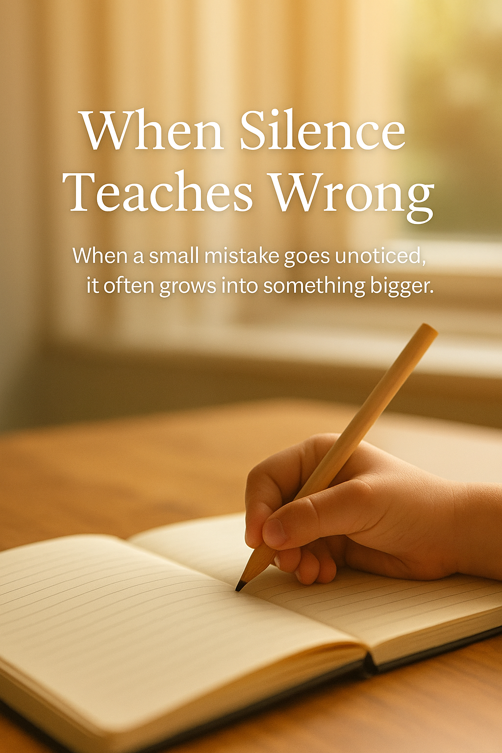 🌷 When Silence Teaches Wrong. When a small mistake goes unnoticed, it