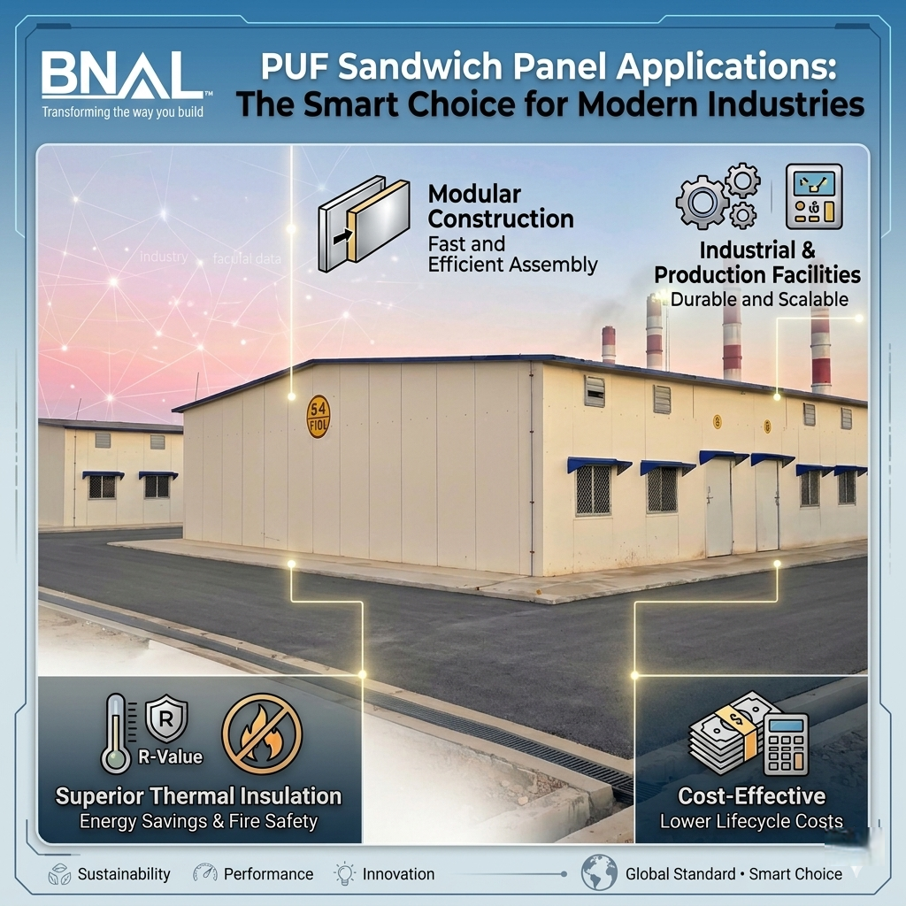 PUF Sandwich Panel Applications: The Smart Choice for Modern Industries